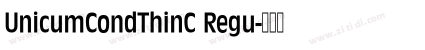 UnicumCondThinC Regu字体转换